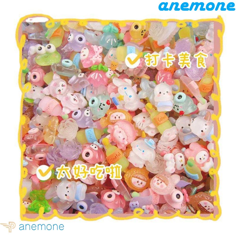 ANEMONE Miếng Dán Trang Trí Sổ Tay / Điện Thoại Diy Hình Cinnamoroll Mini Dễ Thương