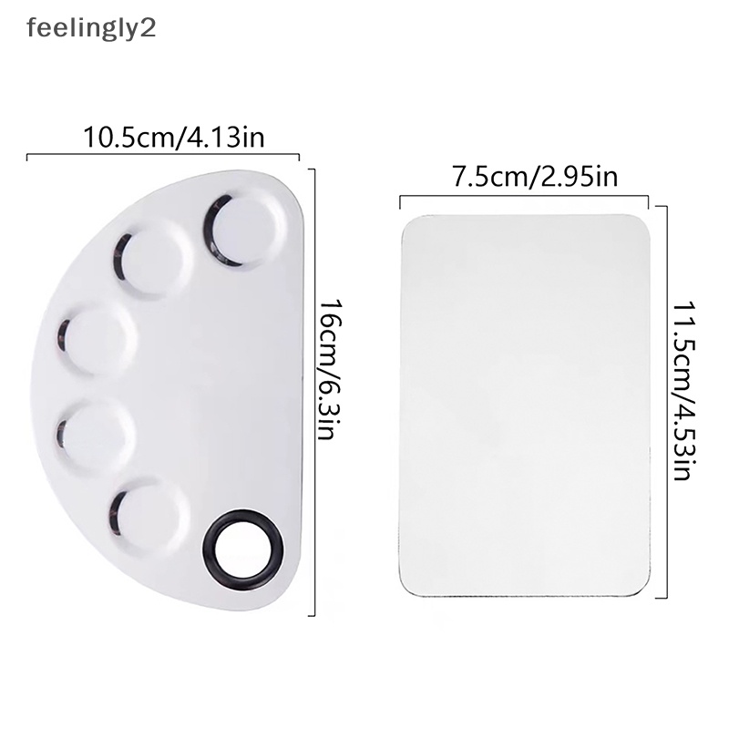 Bộ Dụng Cụ Trộn Màu Trang Điểm / Làm Móng Bằng Thép Không Gỉ