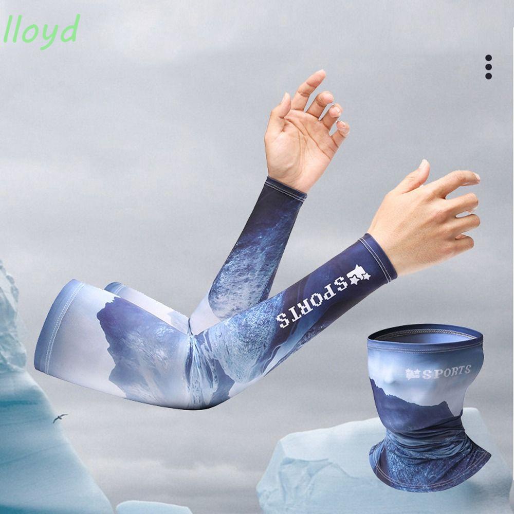 LLOYD Găng Tay Chống Nắng Bằng Lụa Lạnh Mềm Mại Bảo Vệ Toàn Diện Khi Lái Xe