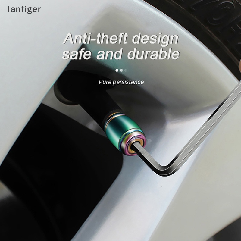 Bộ 4 Nắp Van Bánh Xe Hơi Thể Thao Bằng Hợp Kim Kẽm Chống Bụi &amp; Trộm