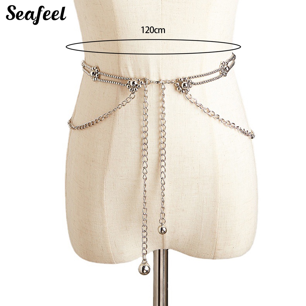 Dây Xích Đeo Hông Nhiều Lớp Hình Bông Hoa Nhiều Màu Sắc Tùy Chỉnh Thời Trang Cho Nữ