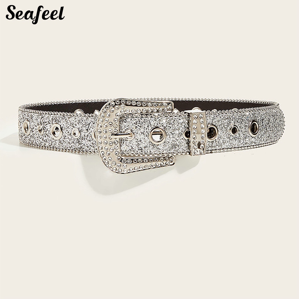 Móc Cài Áo Giả Da Nhiều Lỗ Đính Đá Kim Sa Nhiều Màu Tùy Chỉnh Thời Trang Cho Nữ