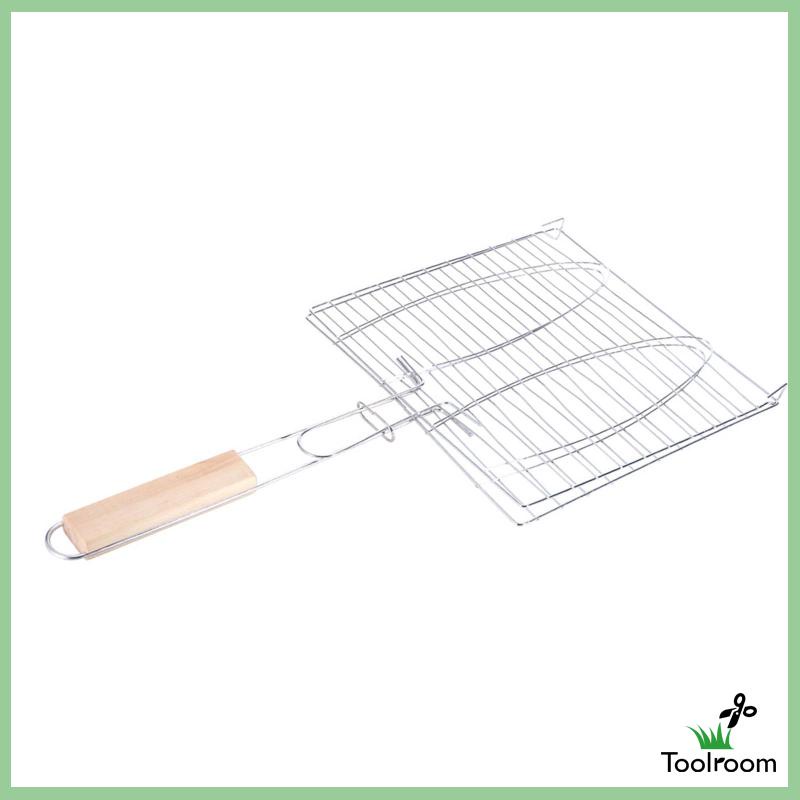 Bộ Dụng Cụ Hỗ Trợ Nướng Bbq Với Tay Cầm Bằng Gỗ Tiện Dụng Cho Tiệc Tùng / Cắm Trại