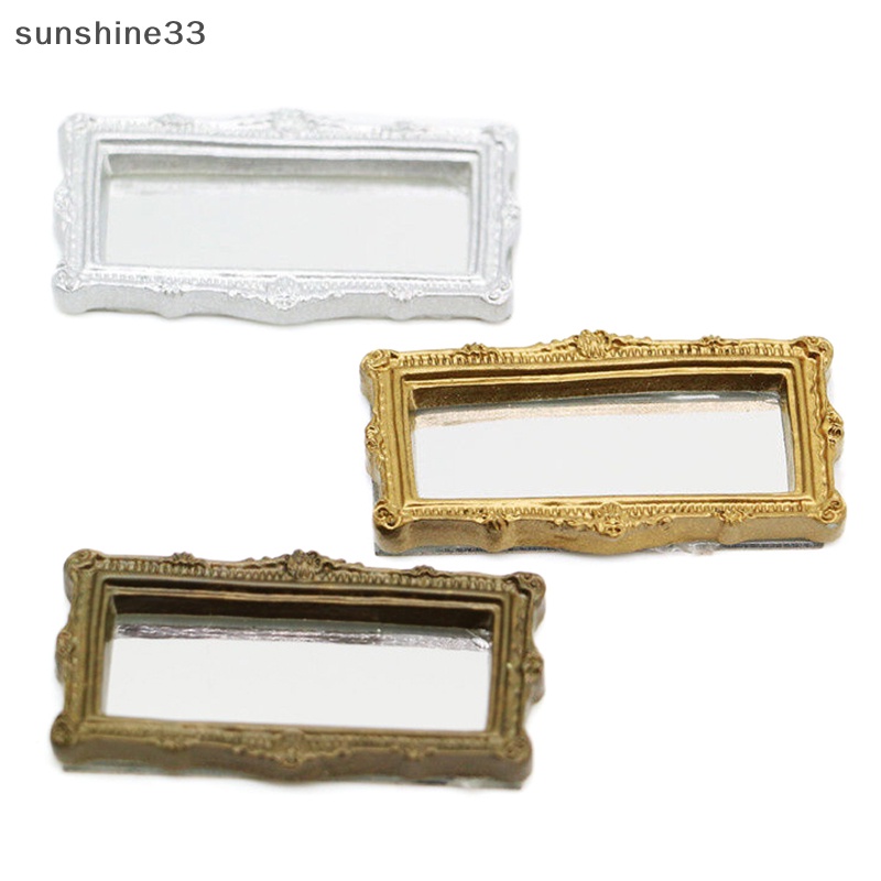 Gương Vuông Nhỏ Xinh Trang Trí Nhà Búp Bê Tỉ Lệ 1: 12