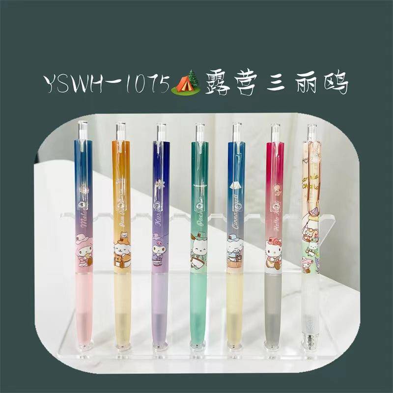 SANRIO 1 Bút Mực Gel Họa Tiết Hoạt Hình Kuromi Cinnamoroll Pom Pom Purin Pochacco Dễ Thương Dùng Làm Quà Tặng Sinh Nhật / Cắm Trại