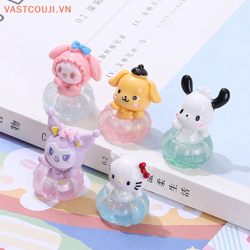 1 Vòng Phao Bơi mini Bằng Nhựa Phát Quang Trang Trí Nhà Búp Bê VN
