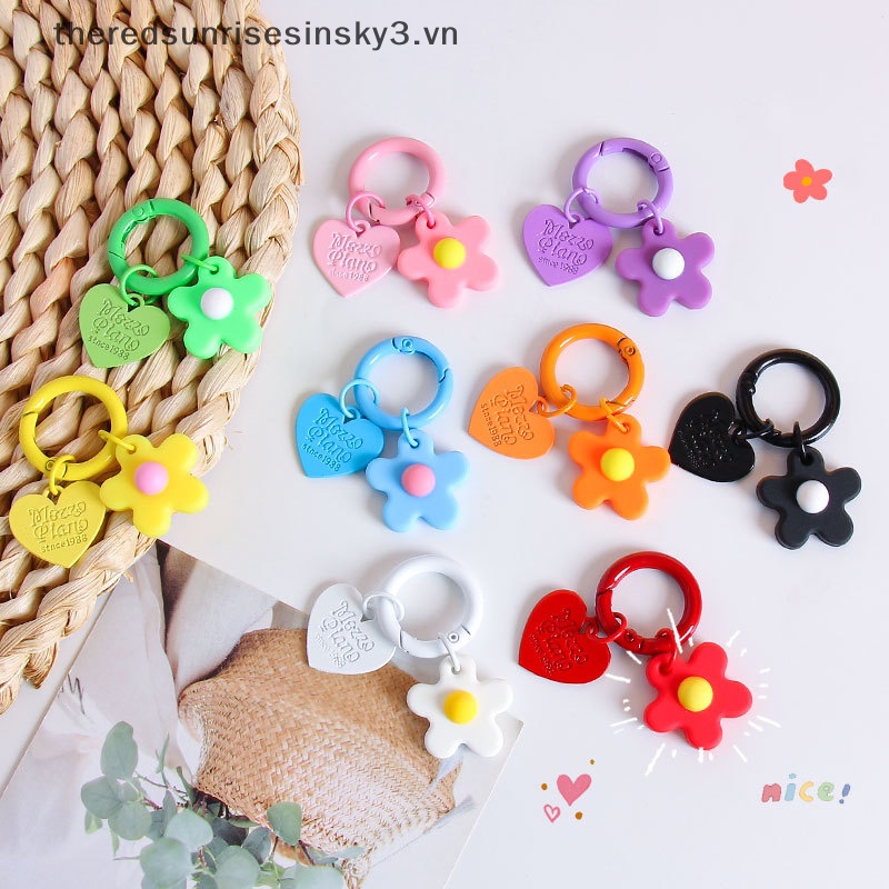 # # Phụ Kiện Trang Trí Túi Xách / Móc Khóa Hình Hoa Màu Sắc Đáng Yêu Thời Trang