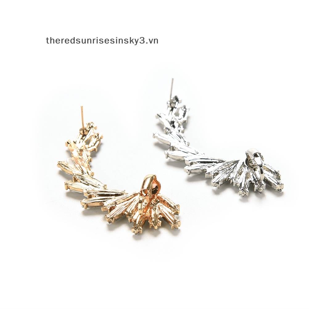 1x Khuyên Kẹp Vành Tai Đính Đá Thời Trang Cho Nữ