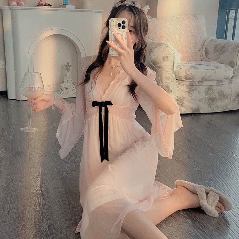 Đầm Ngủ Lưới Cao Cấp Phong Cách Thời Trang Mùa Hè Hàng Mới Dành Cho Nữ