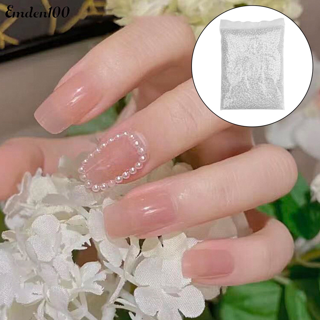 1 Túi Hạt Ngọc Trai Giả Mini Trang Trí Móng Tay Nghệ Thuật