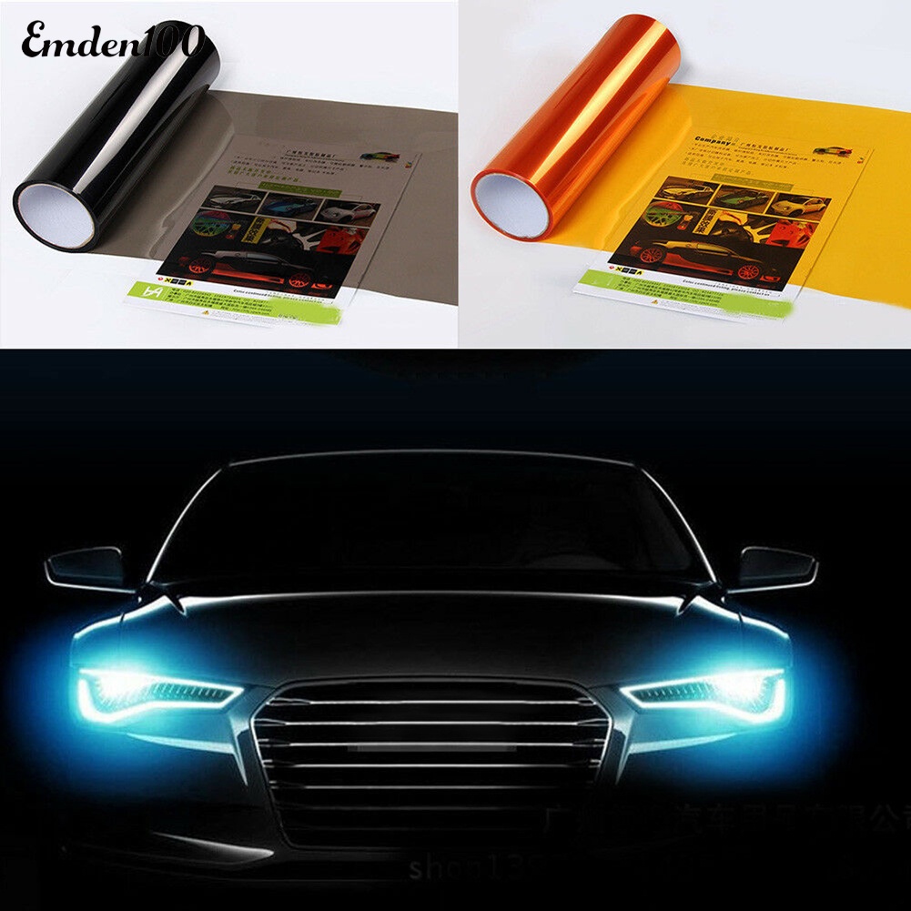 Tấm Phim Dán Trang Trí Đèn Pha Xe Hơi Kích Thước 60cmx30cm