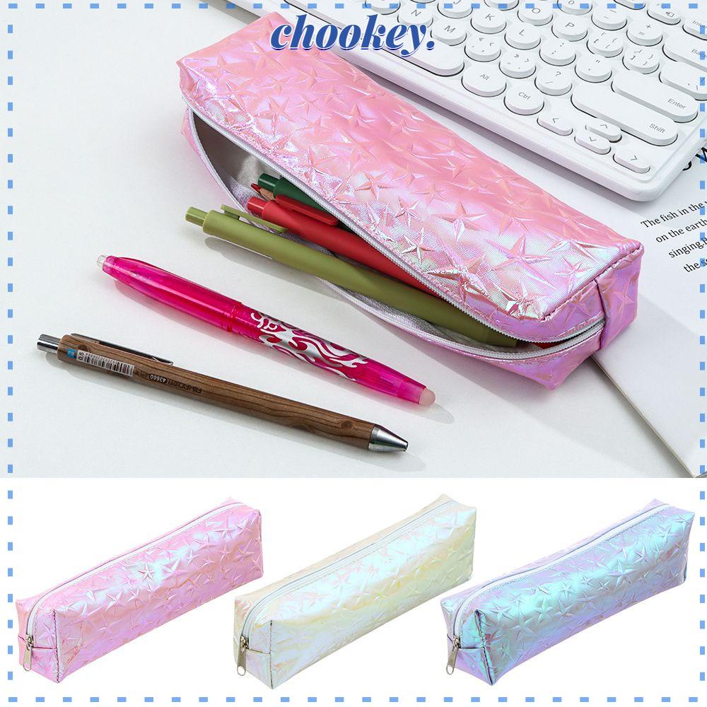 CHOOKEY Túi Đựng Bút Đa Năng Chống Thấm Nước Họa Tiết Ngôi Sao 3D