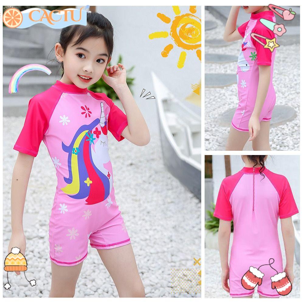 CACTU One Đồ Bơi Một Mảnh Họa Tiết Hình Ngựa Cầu Vồng Đáng Yêu Dành