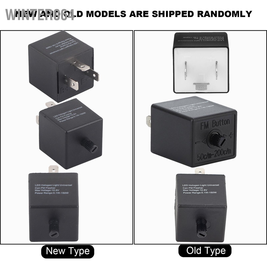 Winter064 12V 24V 3-PIN ĐÈN LED Flasher Relay Có Thể Điều Chỉnh Rơ Le Bật Đèn Tín Hiệu Blinker Cho Ô Tô Xe Máy