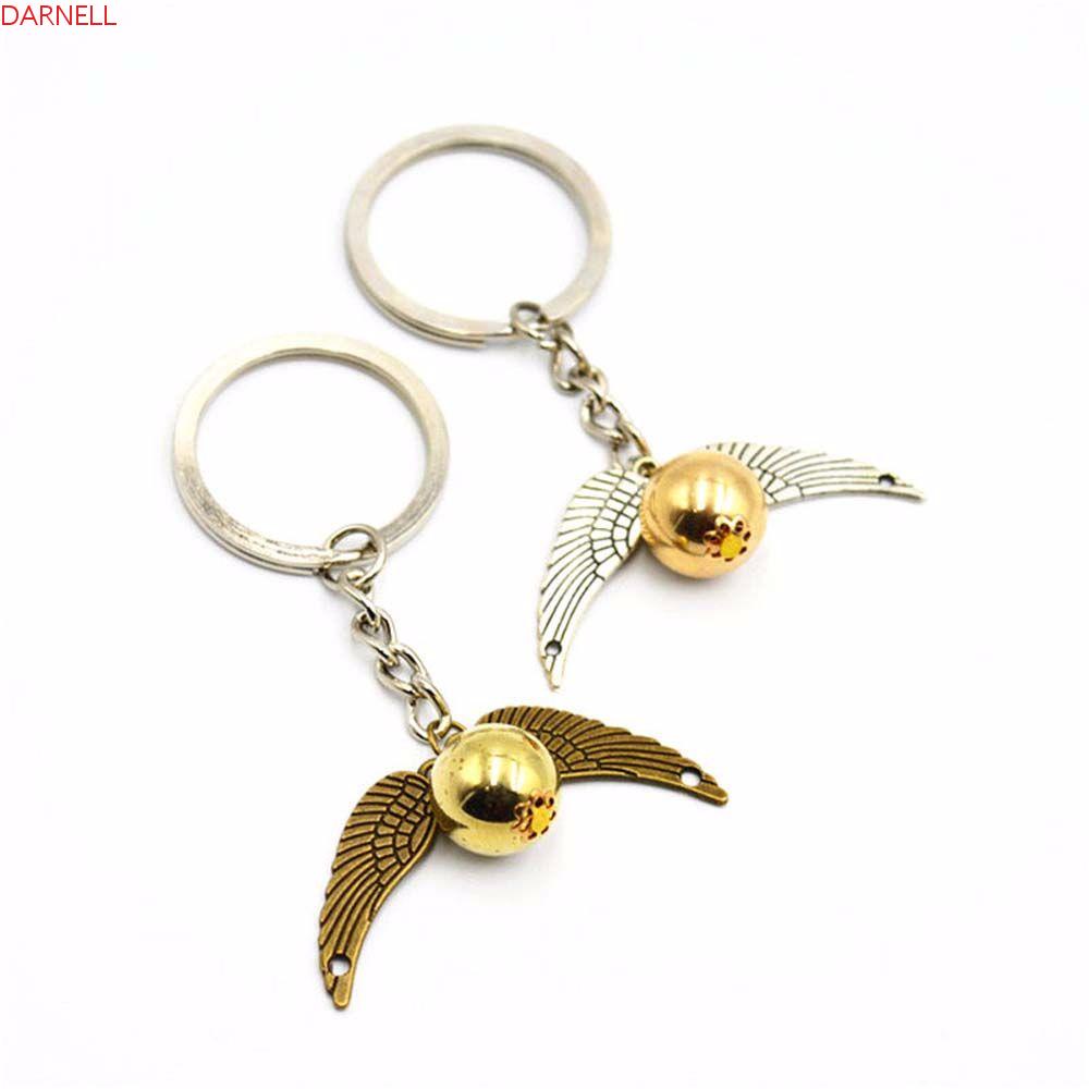 DARNELL Móc Khóa Hình Đôi Cánh Màu Cổ Điển Hóa Trang Độc Đáo Giá Đỡ