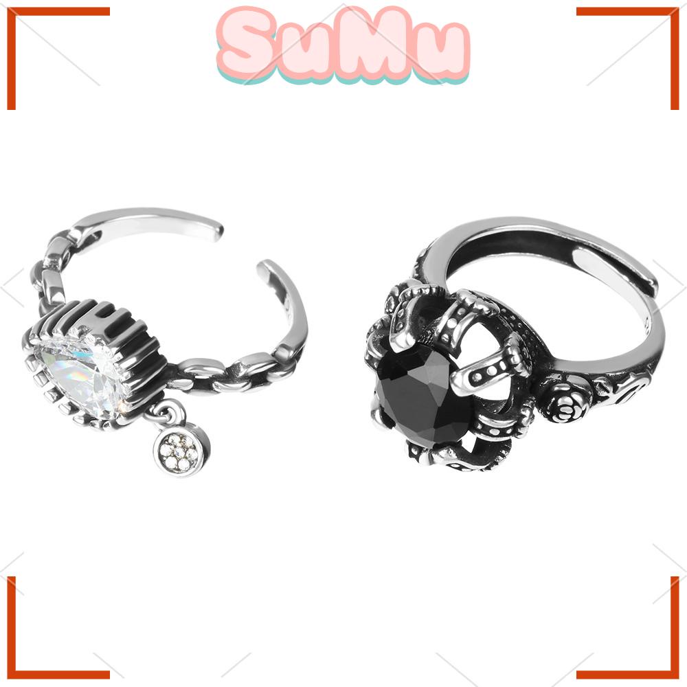 SUMU Nhẫn Theo Phong Cách Punk Cổ Điển Màu Sắc
