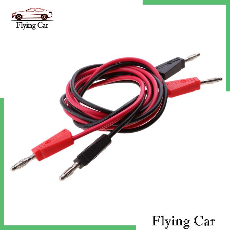 Bộ 2 Phích Cắm Chuối Bằng Silicon Màu Đen Có Thể Xếp Chồng 4mm