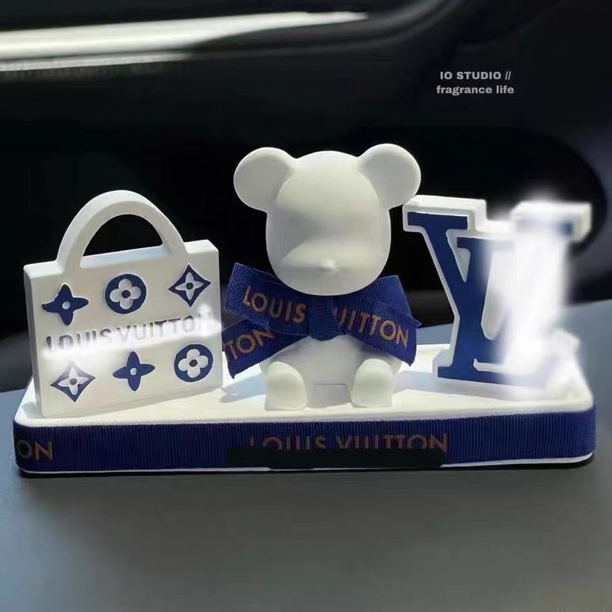 Phụ Kiện Khuếch Tán Nước Hoa Gắn Điều Hòa Xe Hơi Hình Gấu Bằng Đá