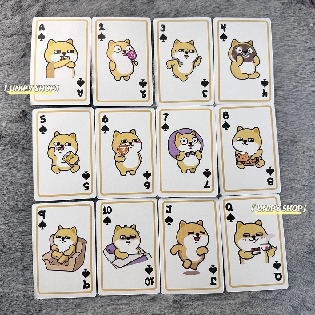 Bộ Bài Tây Chó SHIBA 55 Lá | Thẻ Bài Sưu Tầm Đáng Yêu