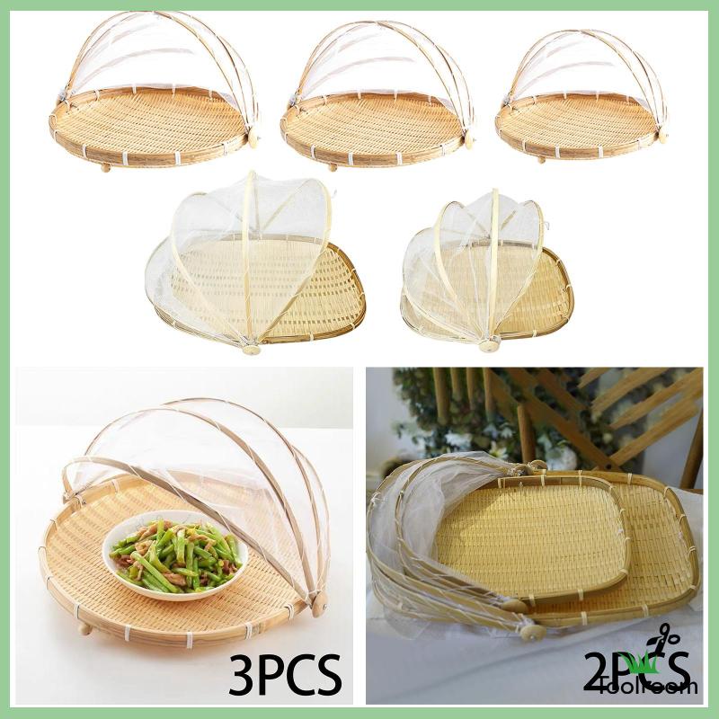 Giỏ Đựng Thức Ăn Bằng Tre Đa Năng Có Thể Tái Sử Dụng Tiện Lợi