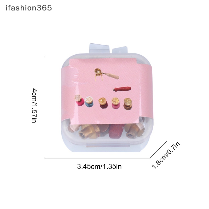 1 Set Dụng Cụ Đóng Dấu Sáp Niêm Phong Cho Nhà Búp Bê 1: 12