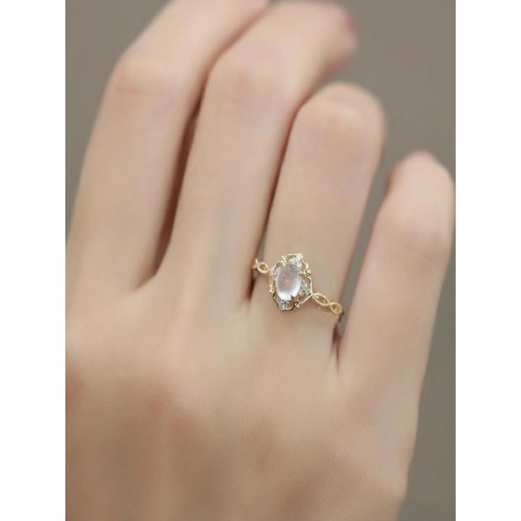 Nhẫn Bạc 925 Đính Đá Mắt Mèo Thời Trang Sang Trọng Cho Nữ Margot3 S925