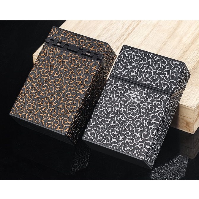 Set 20 Hộp Đựng Thuốc Lá Nắp Lật Tự Động Chống Áp Suất Chống Ẩm Họa Tiết Tangcao