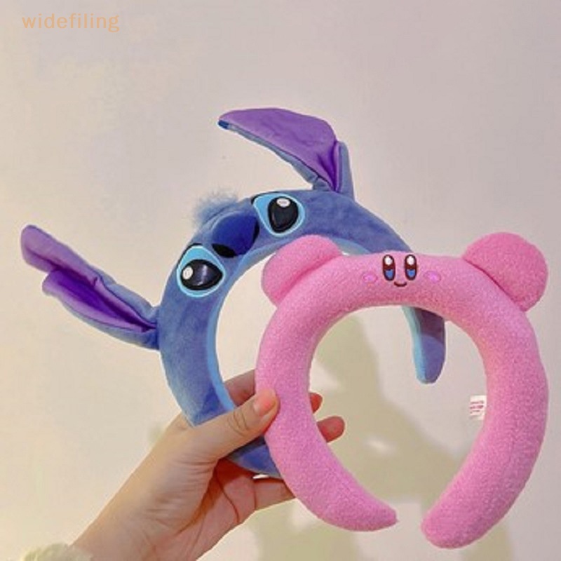 Băng Đô Cài Tóc Hình Hoạt Hình Lilo &amp; stitch Bằng Vải Lông Mềm Mại Cho Nữ