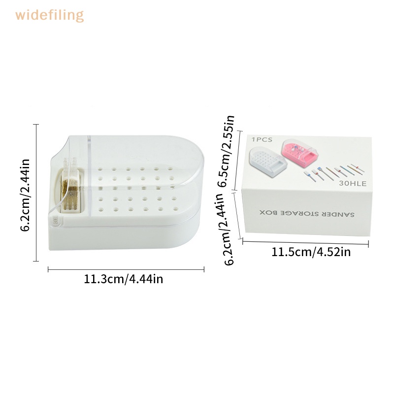 Giá Đỡ Mũi Khoan / Máy Mài Móng Tay 2 Trong 1 30 Lỗ Chống Bụi Dùng Trưng Bày