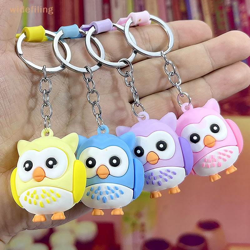 Móc Khóa Hình Cú Mèo Bằng Cao Su Mềm Dễ Thương