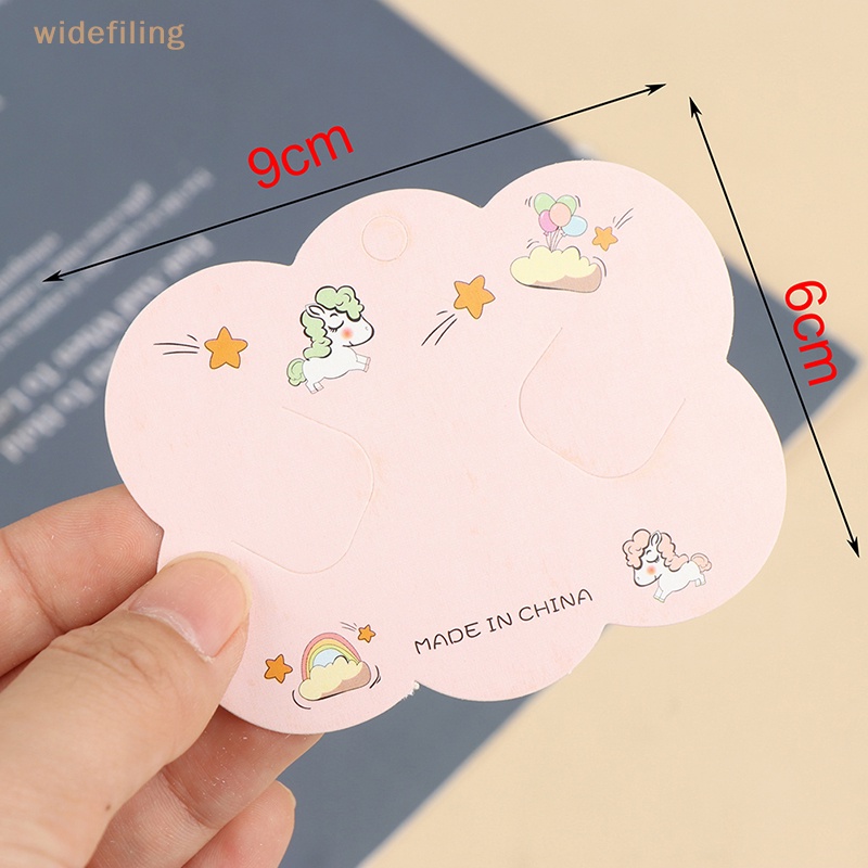 Set 50 Kẹp Tóc Giấy Hình Đám Mây Xinh Xắn