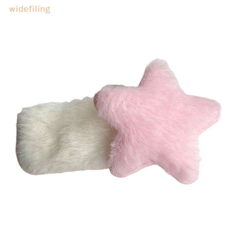 1 Kẹp Tóc Hình Ngôi Sao Phối Lông Dễ Thương Y2k