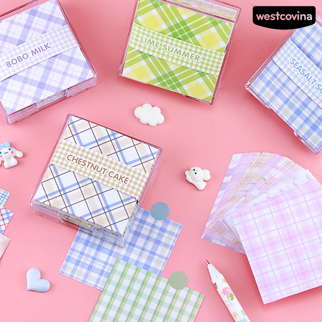 [WSTN]✎200 Giấy Ghi Chú Nhiều Màu Sắc Không Dính Có Thể Tái Sử Dụng