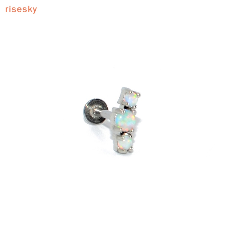 1 Khuyên Tai Dạng Xoắn Ốc Đính Đá Opal Cho Nữ