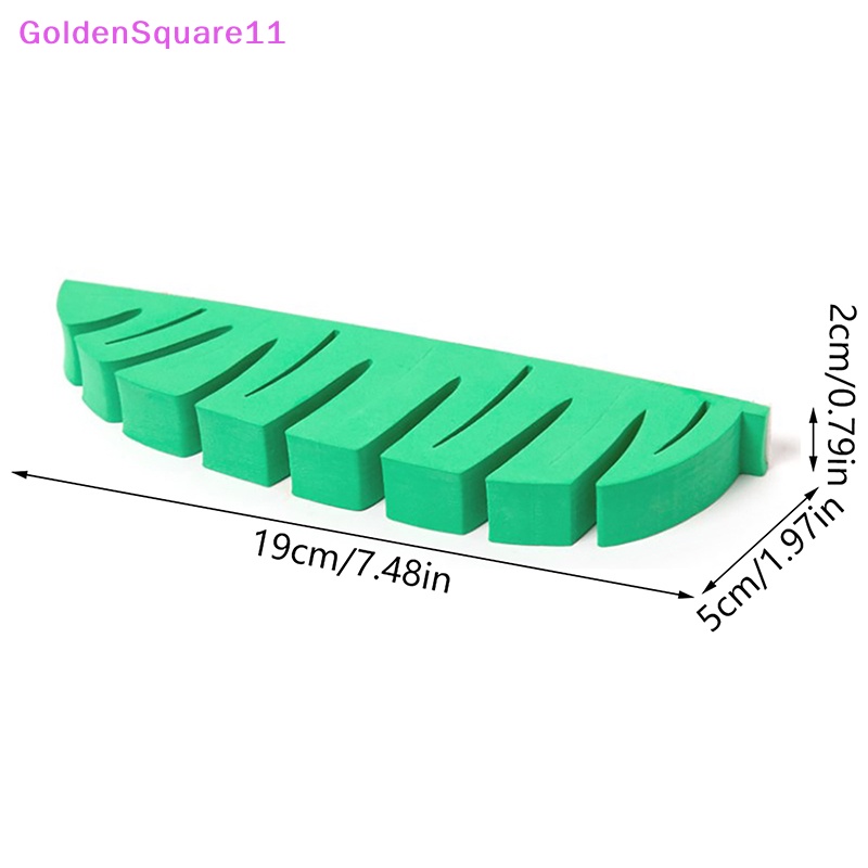 Giá Đỡ Cọ Trang Điểm Màu Vàng Kèm 6 Nhánh Gắn Tường Tự Dính Tiện Lợi