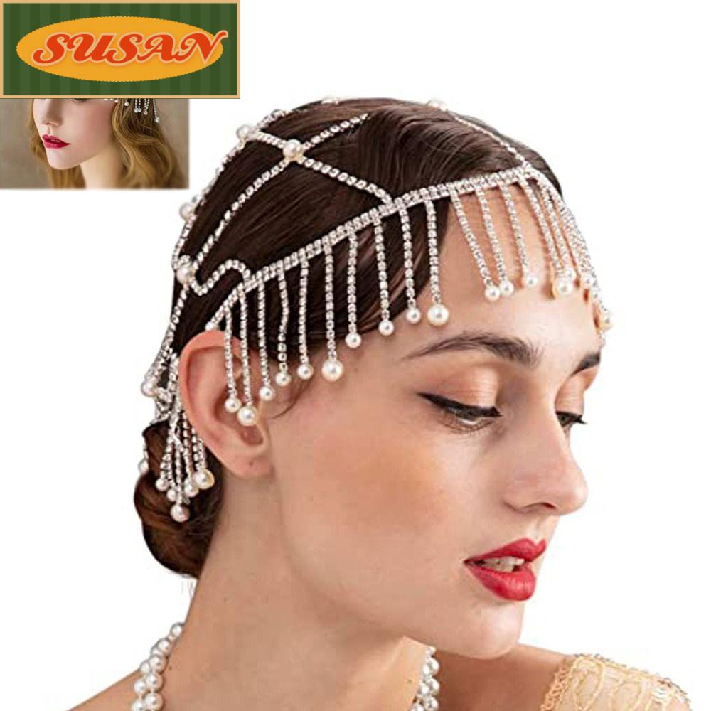 SUSANS Cài Tóc Đính Đá Nhiều Màu Sắc Thời Trang