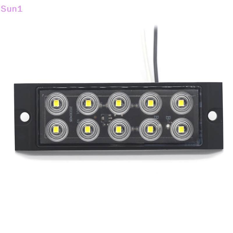 1 Đèn Tín Hiệu 12-24V 10 Bóng Led Hai Mặt Chống Nước Gắn Đuôi Xe Tải
