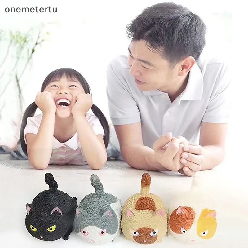 Đồ Chơi Nắn Bóp Đàn Hồi Giảm Stress Hình Mèo Hoạt Hình