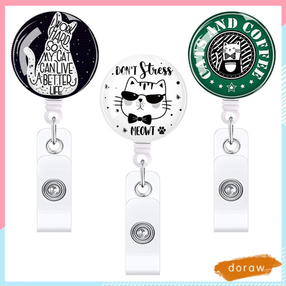 DORAW Set 3 Móc Khóa Hình Mèo Hoạt Hình Dễ Thương