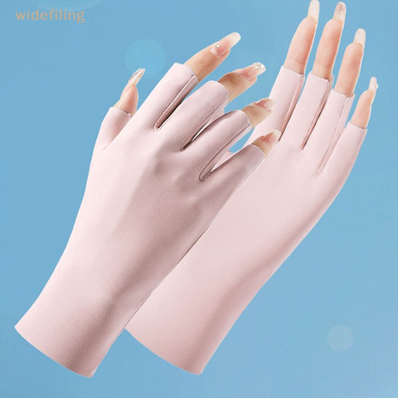 Găng Tay Lái Xe Hở Ngón Thoáng Khí Cho Nữ