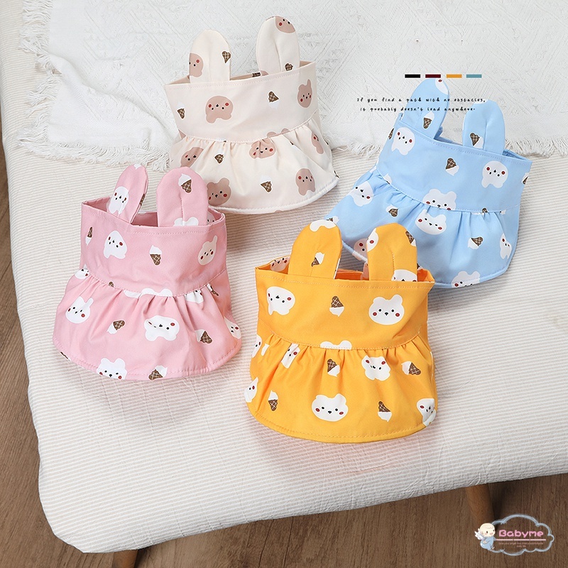 Mũ Cotton Cao Cấp Thiết Kế Tai Nhỏ Ba Chiều Dễ Thương Bảo Vệ Chống Nắng Chất Lượng Cao Cho Bé