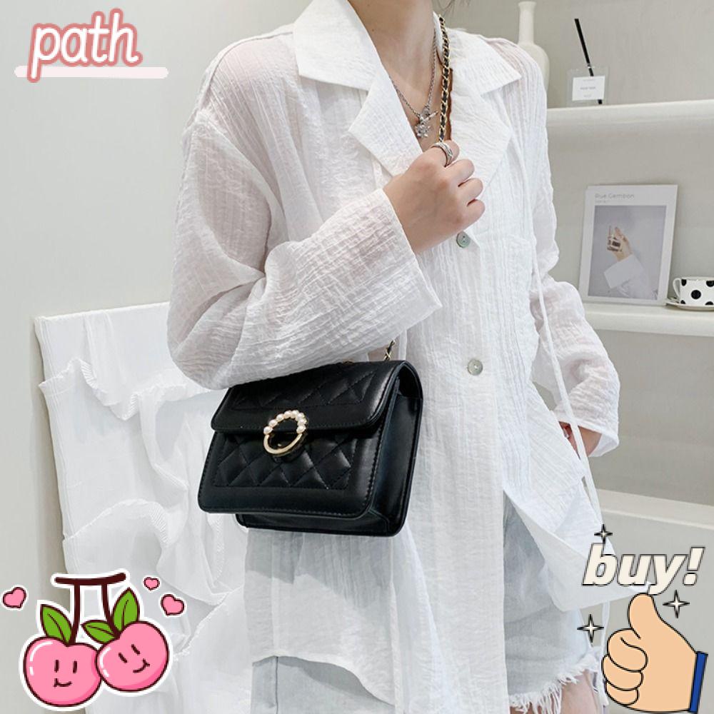 PATH Túi Đeo Chéo Da PU Hình Vuông Nhỏ Thời Trang Cho Nữ