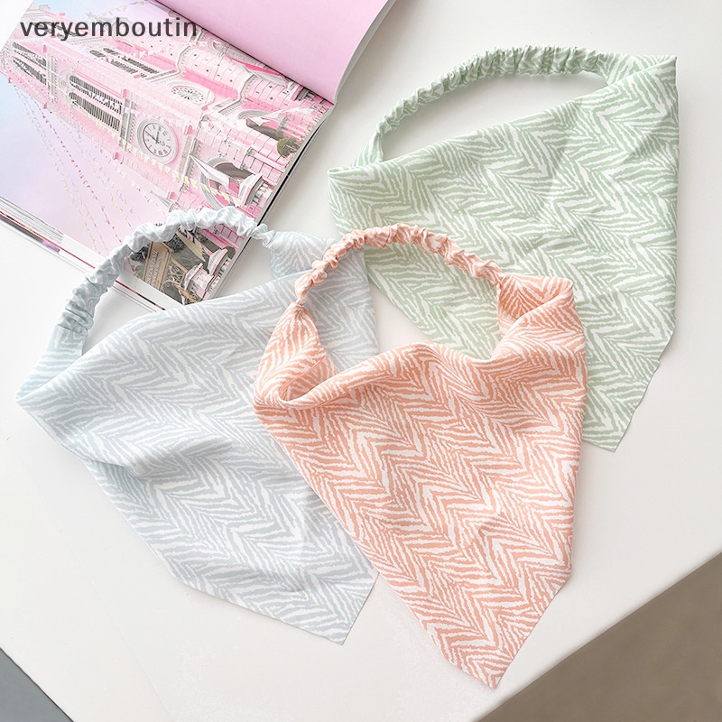 Băng Đô Co Giãn Họa Tiết Kẻ Sọc Nhiều Màu Sắc Thời Trang Cho Nữ