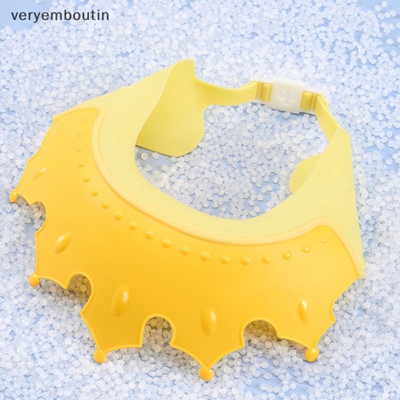 Mũ Chắn Nước Gội Đầu Bảo Vệ Tai Họa Tiết Hoạt Hình Có Thể Điều Chỉnh Kích Cỡ Cho Bé