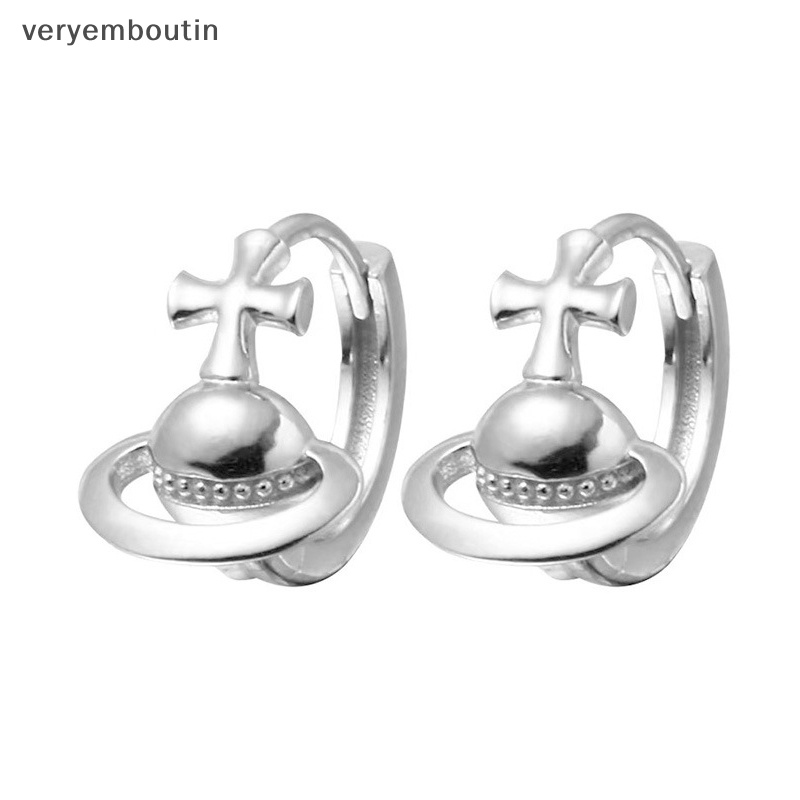 Bông Tai Màu Bạc Hình Hành Tinh Thời Trang Hàn Quốc Dành Cho Nữ