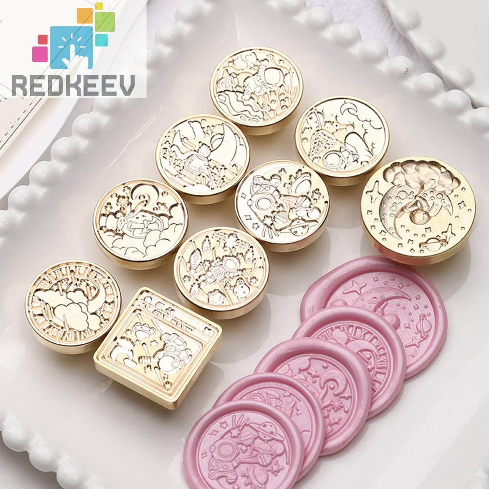 Thẻ Đám Cưới Đầu Đồng Tráng Men Phong Cách Phi Hành Gia Cổ Điển