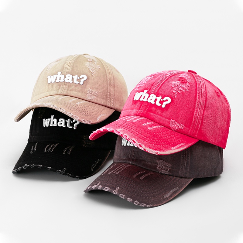 Mũ Lưỡi Trai Mềm Khoét Sâu Màu Đỏ Phong Cách Retro Mỹ Cho Nữ