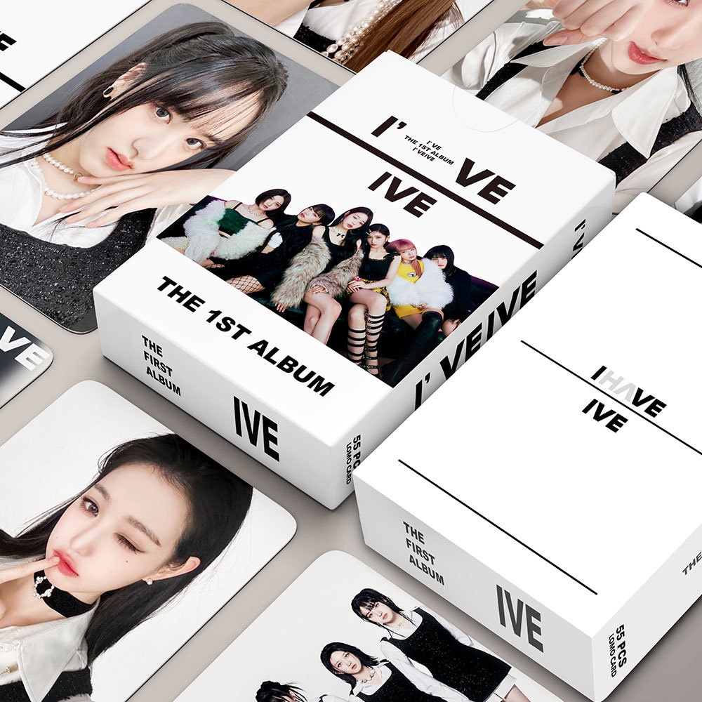 Hộp 55 Ảnh Lomo Card LIZ Yuji LEESEO WONYOUNG REI GAEUL Kpop