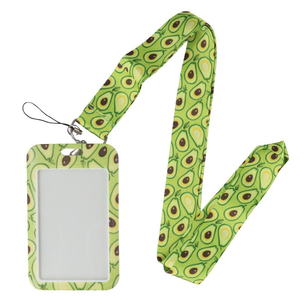 CHOOKEY Giá Đỡ Huy Hiệu ID / Dacron ID Màu Xanh Lá / Bơ Có Dây Đeo Dùng Làm Quà Tặng Văn Phòng