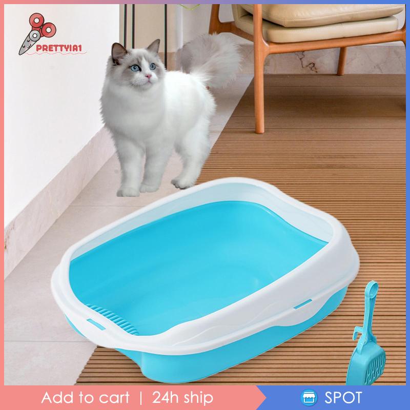 Hộp Vệ Sinh Chống Văng Có Thể Tháo Rời Tiện Dụng Cho Thú Cưng Thỏ / Mèo Cưng